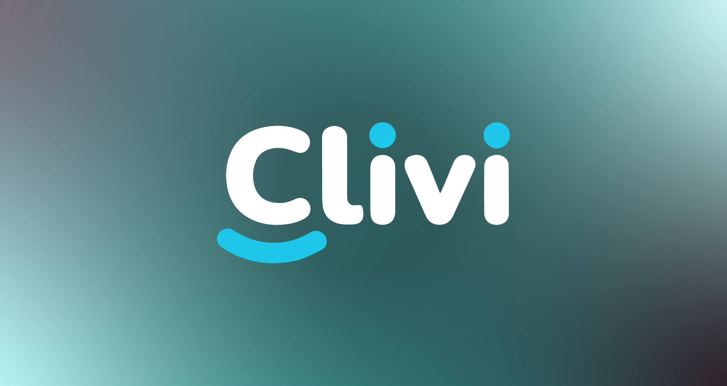 Clivi logo on gradient background