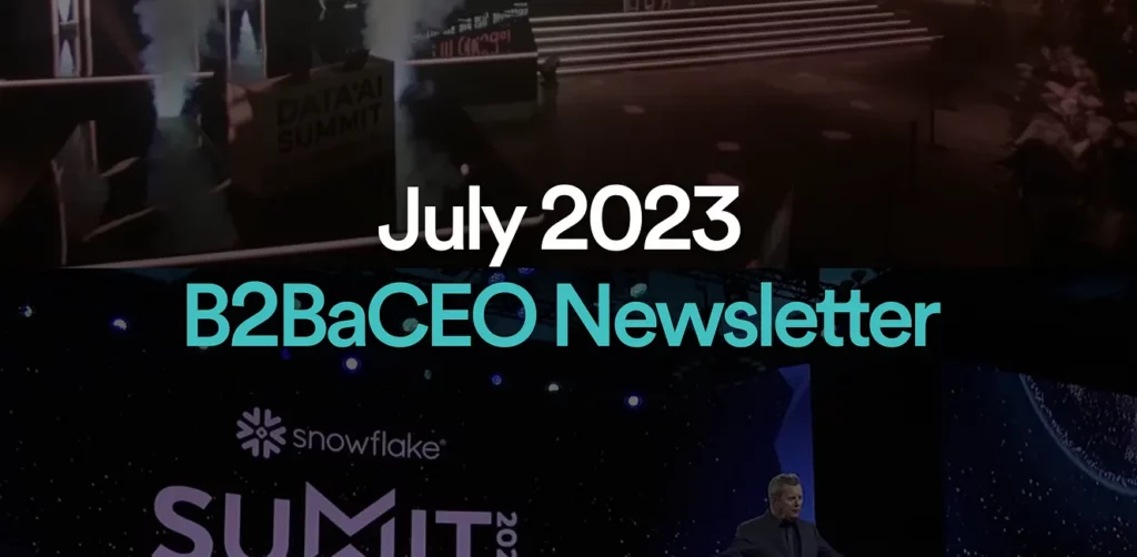 July 2023 B2BaCEO Newsletter