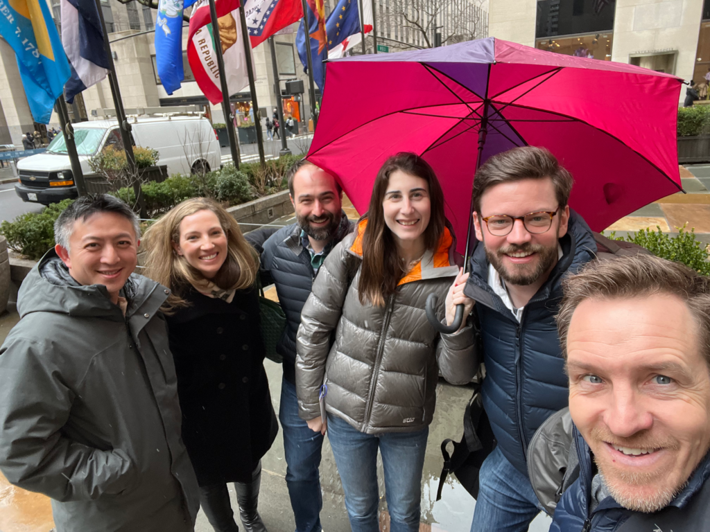 After Infield’s first Board of Directors and Major Investor Lunch | Simon Chan (Firsthand Alliance), Lauri J. Moore (Foundation Capital), Steve Pike (Infield), Allison Pike (Infield), Andrew Lenehan (Infield), Steve Vassallo (Foundation Capital)