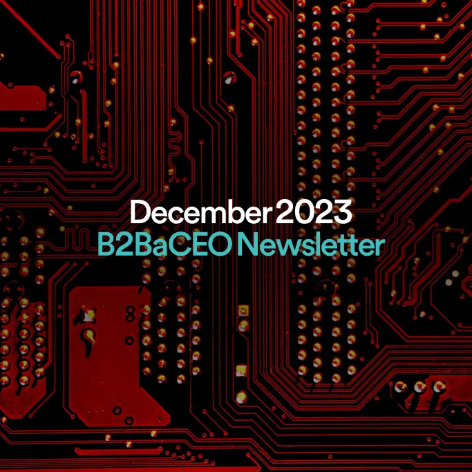 December 2023 B2BaCEO Newsletter banner